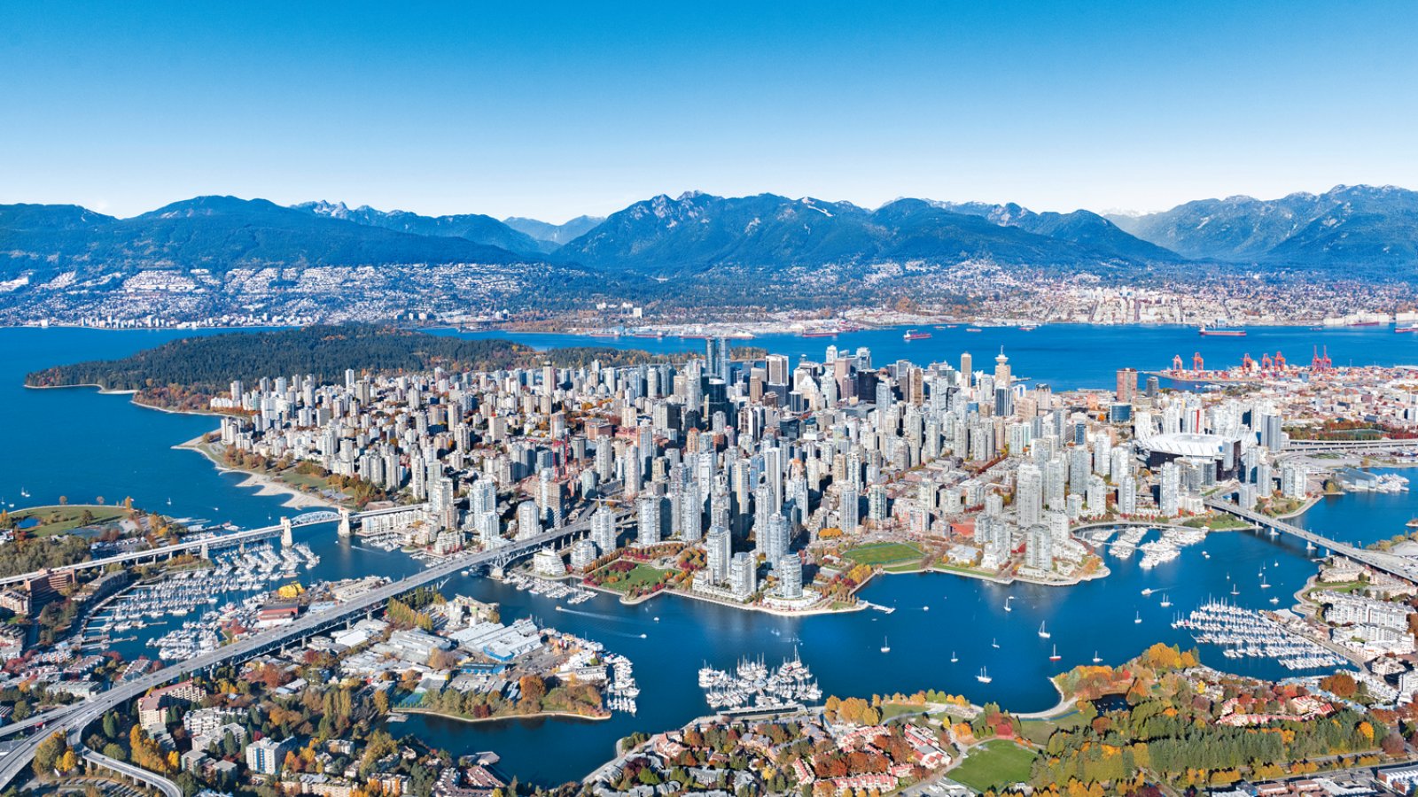 Da Vancouver A Seattle - 100 - Vancouver E L'Ingresso Al Fiordo Burrard Inlet