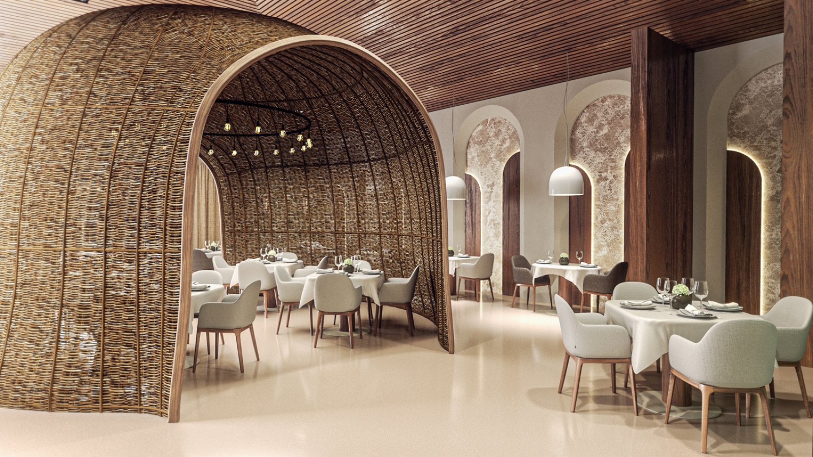 Bravo Viva Miches - Ristorante Atlantis - Rendering