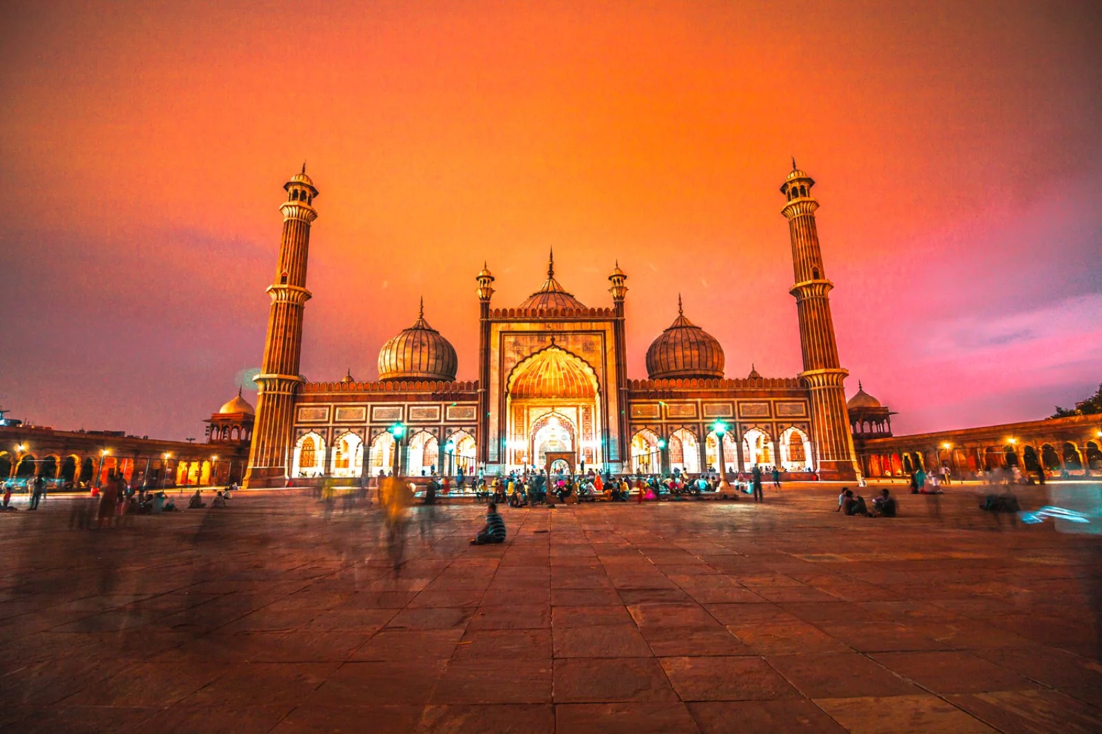 Voyager Sari - India, Delhi, Moschea_jama Masjid