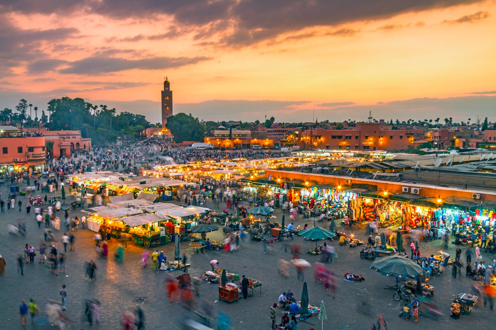 01 Maggio A Marrakech - Marrakech, Piazza Jamaa El Fna