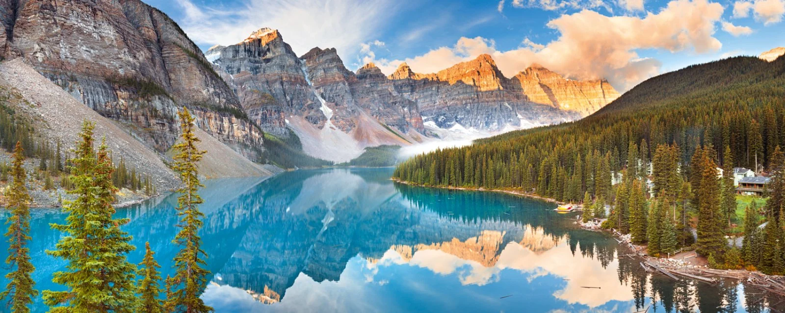 Panorami Dell'Ovest Canadese - Alberta, Parco Nazionale Di Banff, Lago Moraine