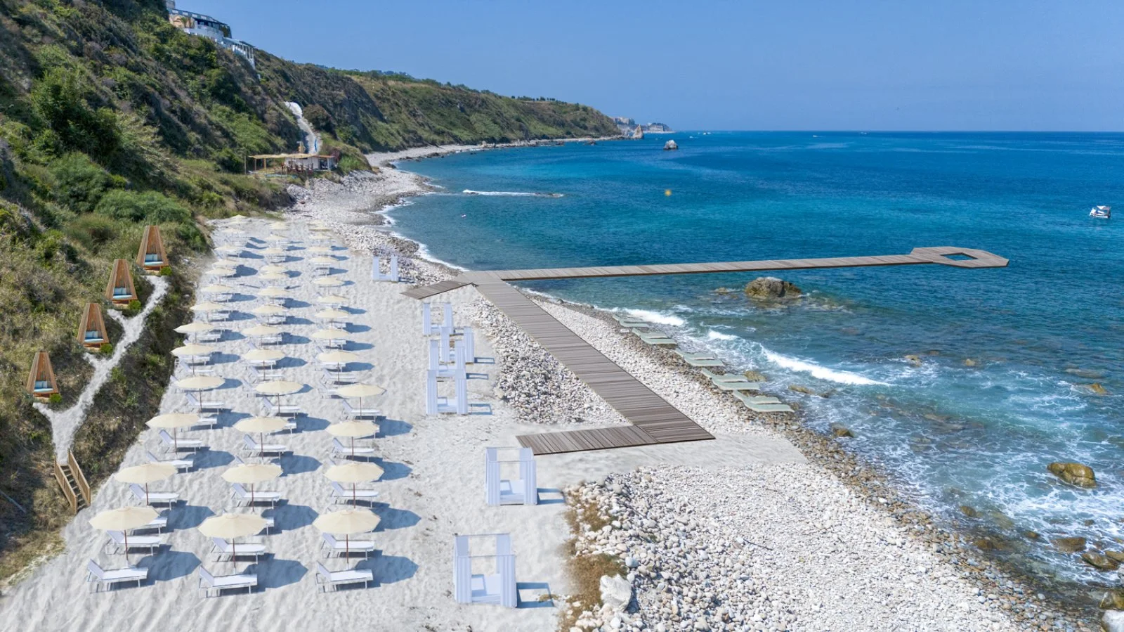 Searesort Costa Degli Dei Resort Tropea - Rendering Spiaggia Tonnara