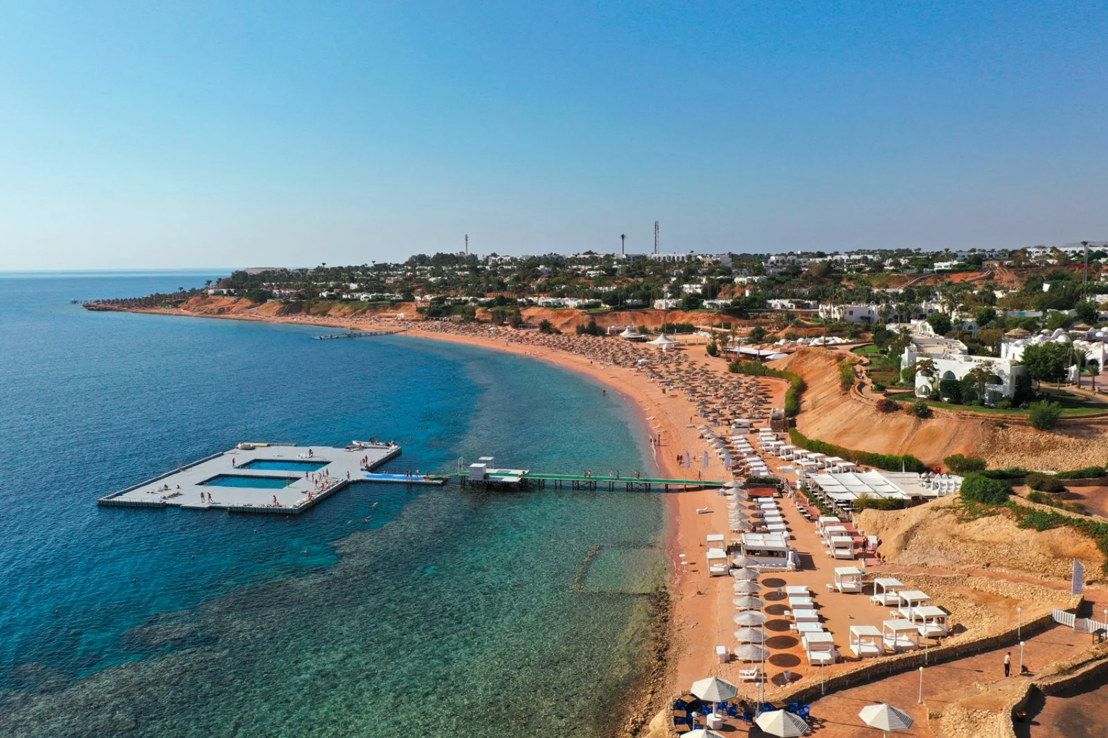 Domina Coral Bay Harem Resort - Vista Aerea Mare E Spiaggia
