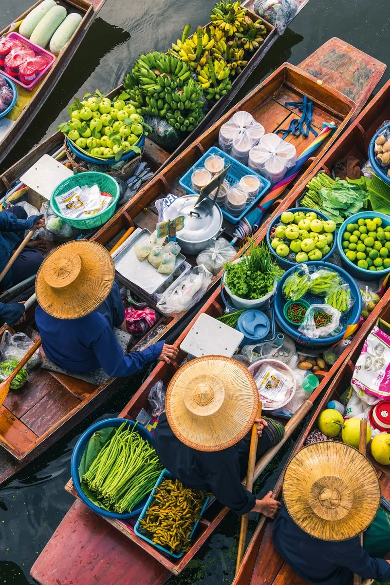 Bangkok E I Templi Di Angkor - Bangkok, Mercato Galleggiante
