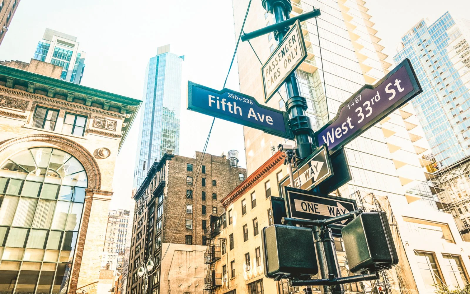 New York, cartello stradale