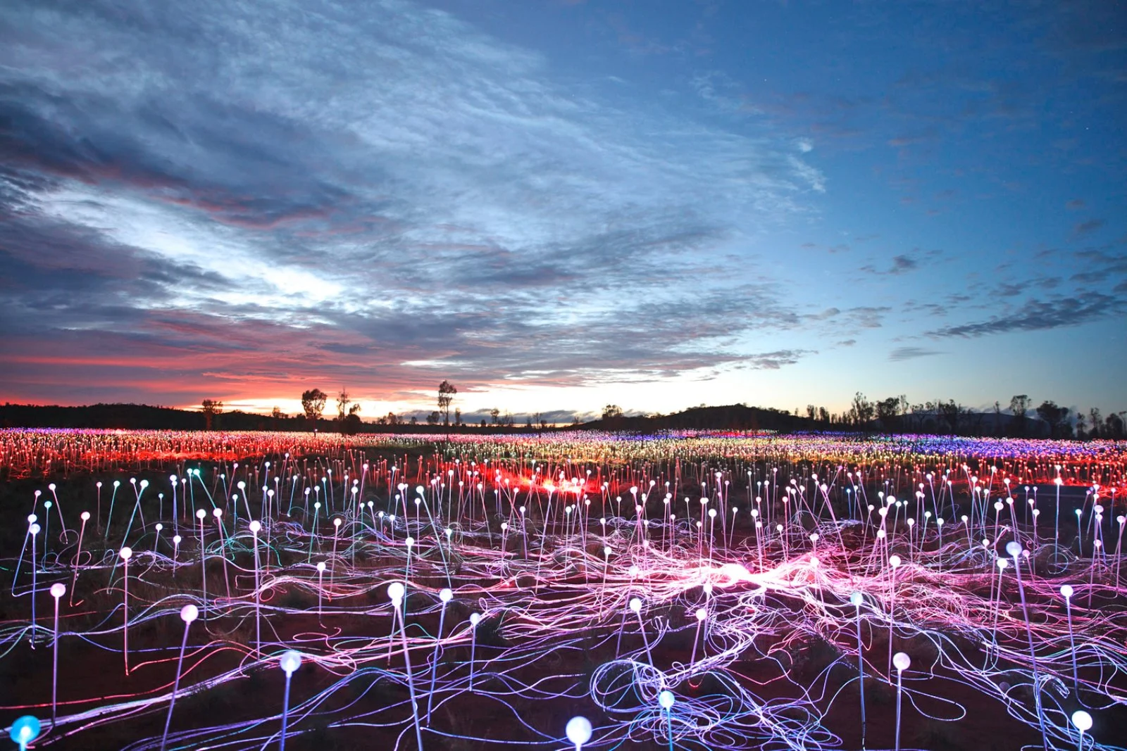 Da Est A Ovest - Uluru Field Of Light