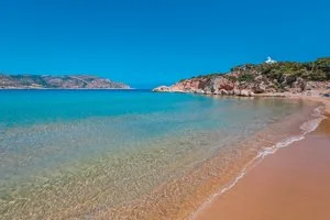 La spiaggia di Megali Amoopi