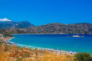 La spiaggia di Pigadia