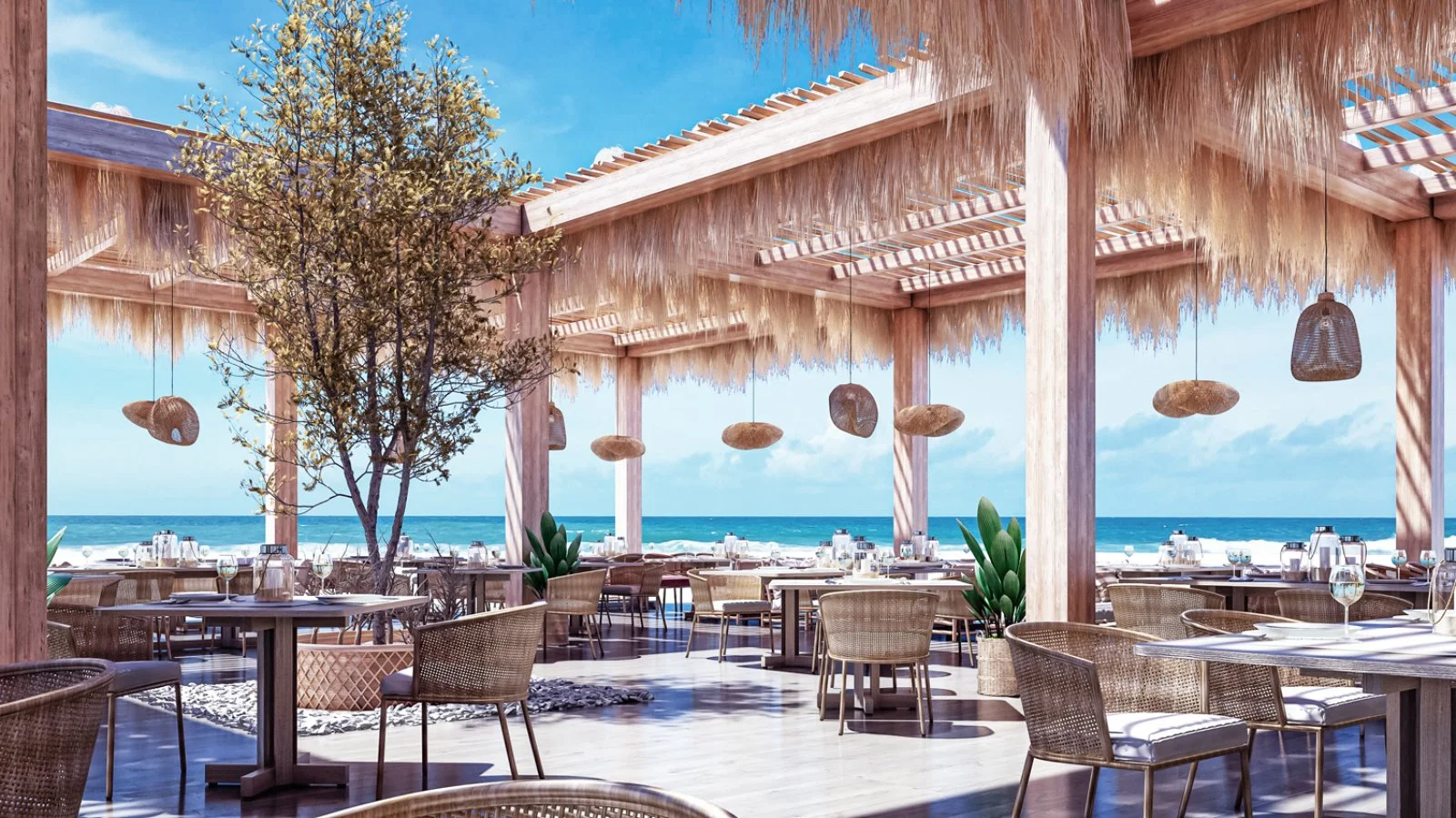 Acel Beach Resort - Rendering - Beach Restaurant