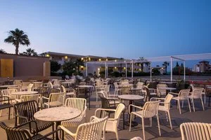 Area bar by night