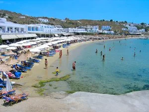 Mykonos, spiaggia Plati Gialos