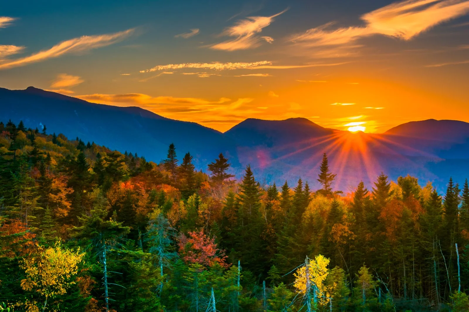 White Mountains - Franconia Notch State Park - Stowe