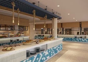 Ristorante a buffet - rendering