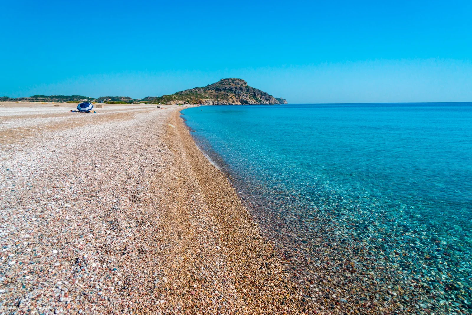La spiaggia di Afandou